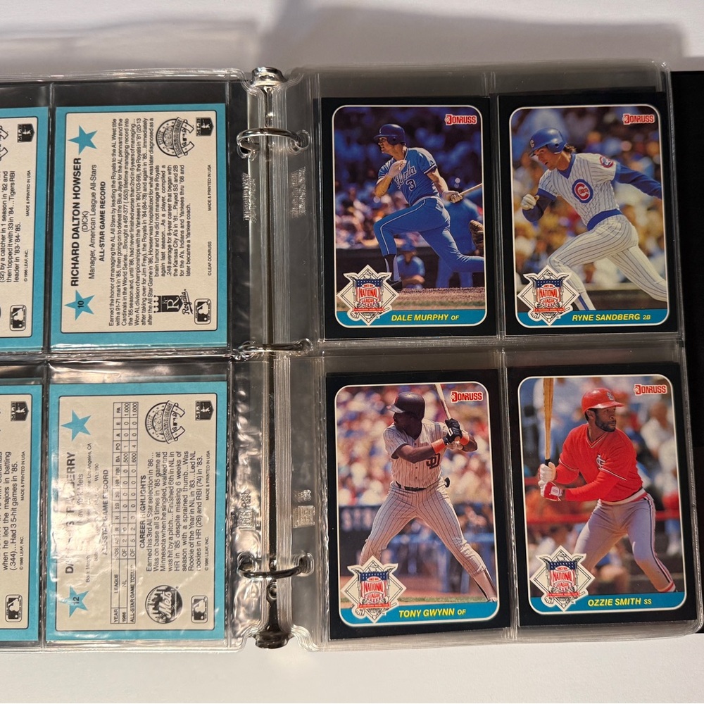 1987 Donruss AllStars. FULL SET JUMBO CARDS.